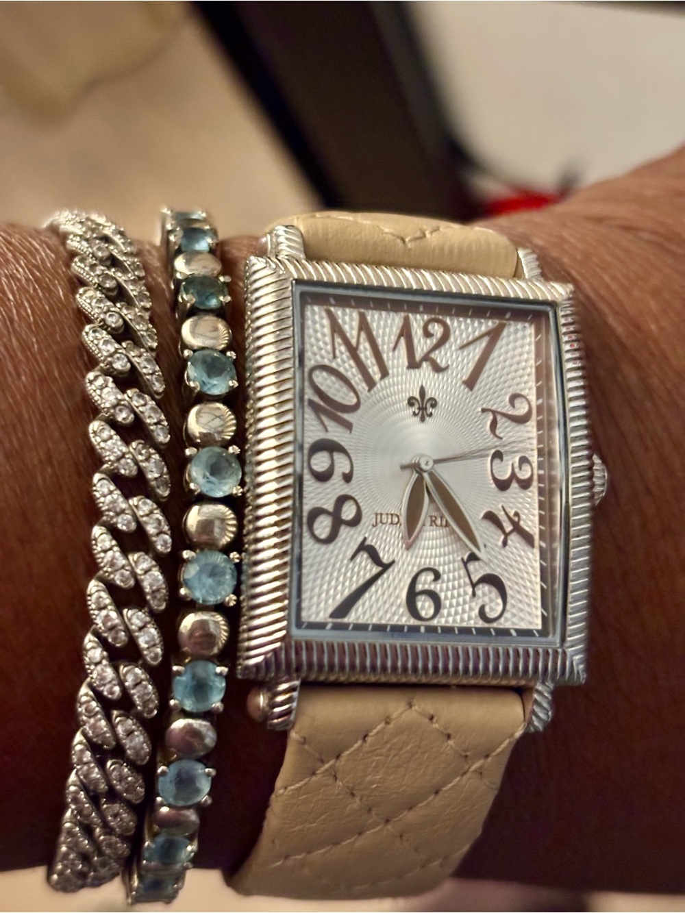 Judith Ripka Stainless Steel Watch